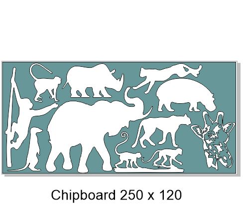 Wild animals, Zoo, Elephant,Chimp,Giraffe,Meerkat,tiger. 250 x 1